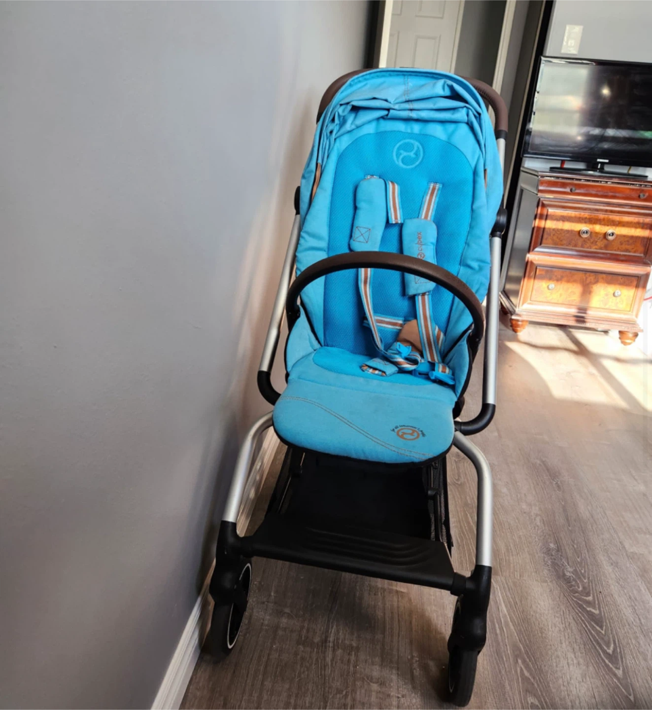 Cybex Eezy S Twist+ 2 Stroller - Beach Blue - photo 2