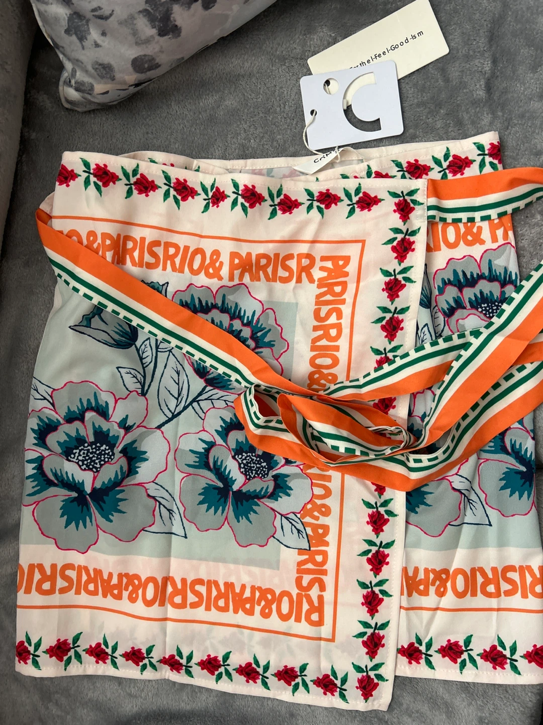 CAMMENSE XL Floral Print Wrap Skirt