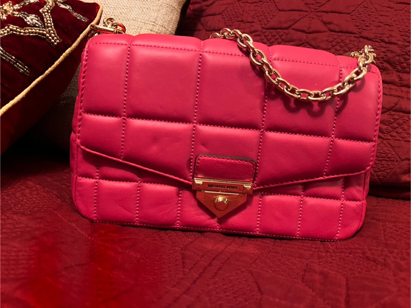 Michael Kors Quilted Leather Shoulder Bag Soho large
