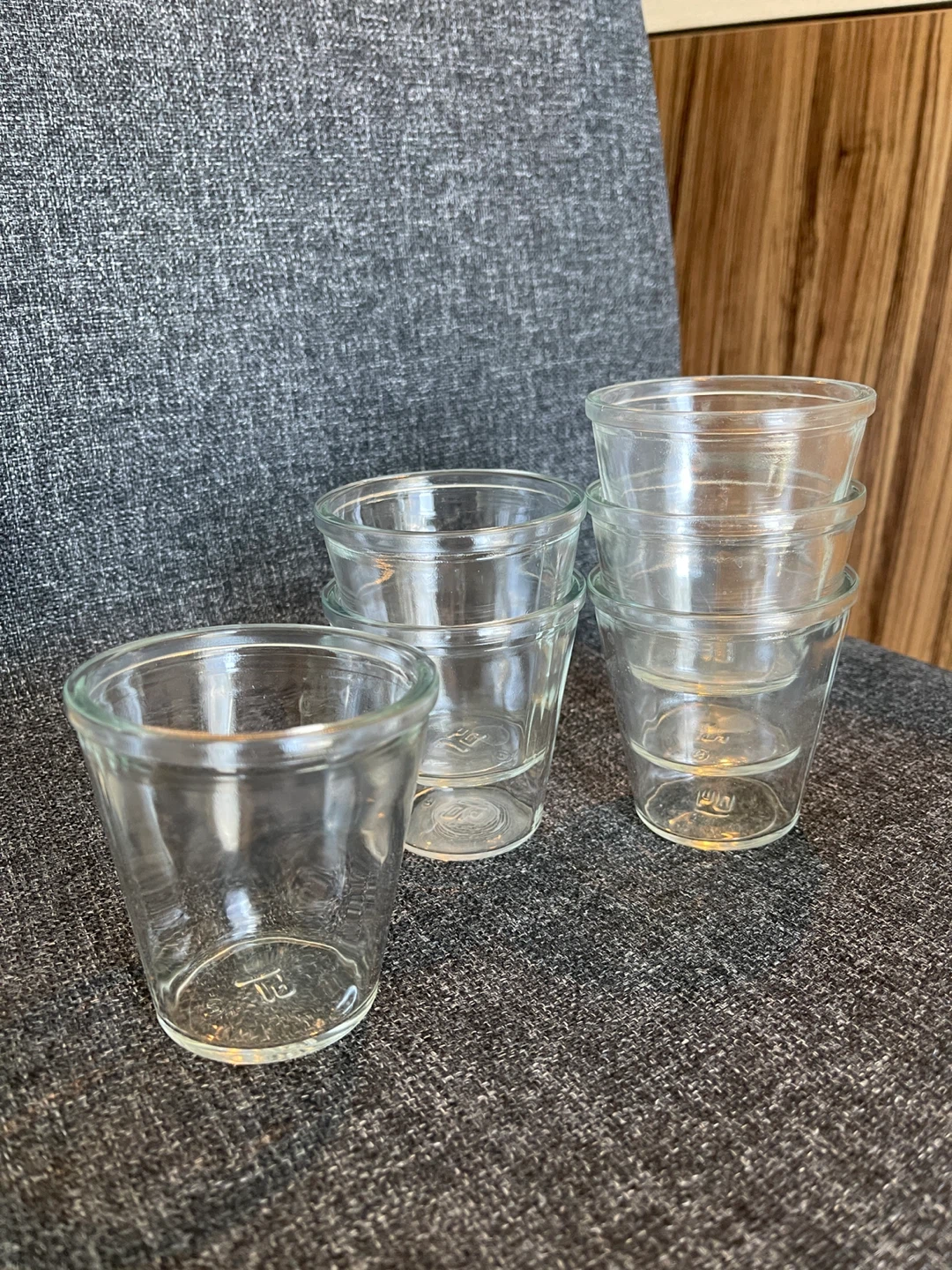 Set of 5 Clear Glass Tumblers - photo 2