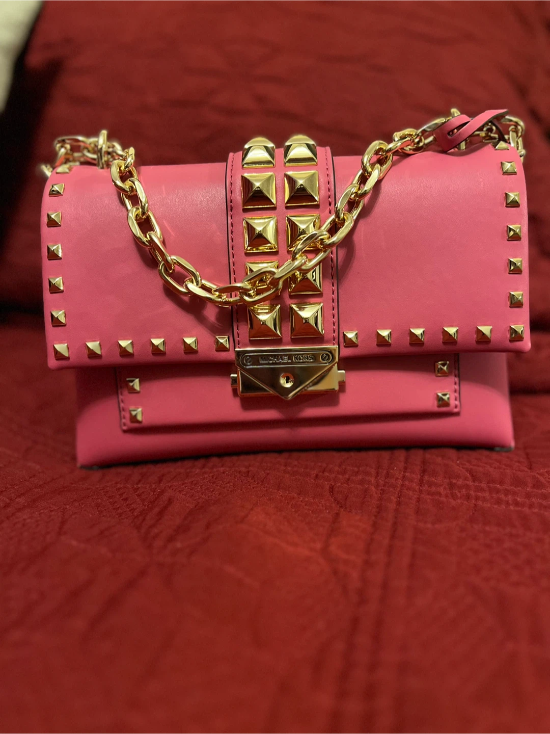 MICHAEL Michael Kors Cece Studded Medium  Bag French Pink