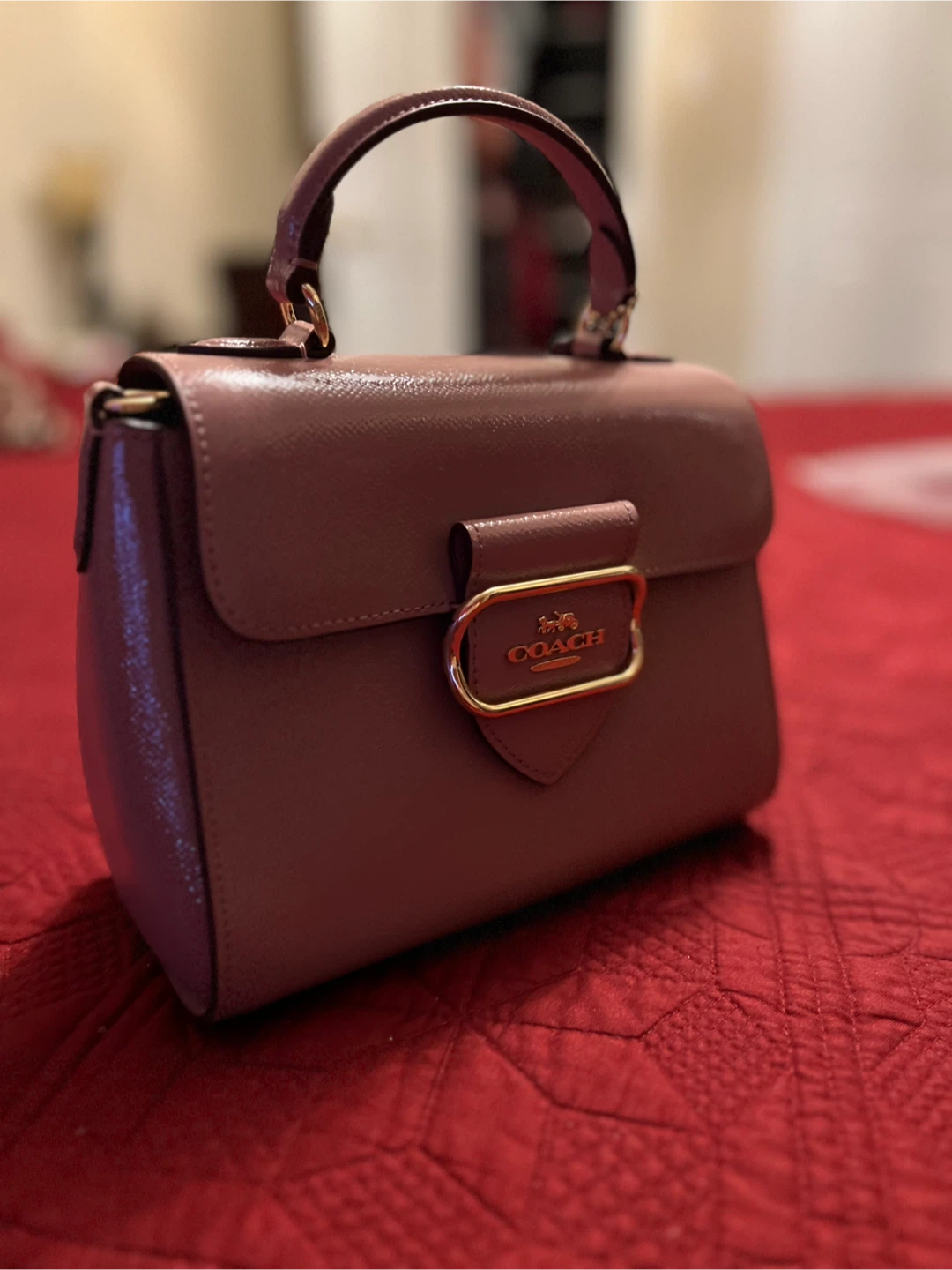 Coach Pink Leather Top Handle Satchel Handbag - photo 2