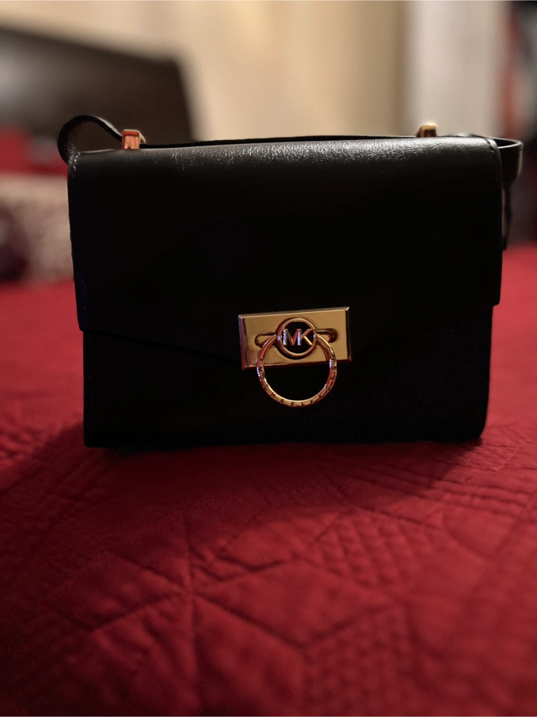 Michael Kors Black Leather Handbag