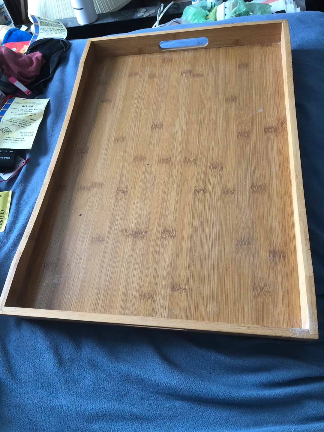 Bamboo Bed Tray with Foldable Legs