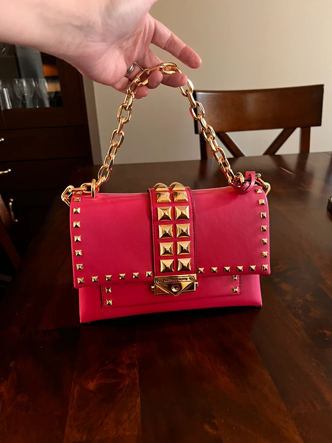 MICHAEL Michael Kors Cece Studded Medium  Bag French Pink - photo 2