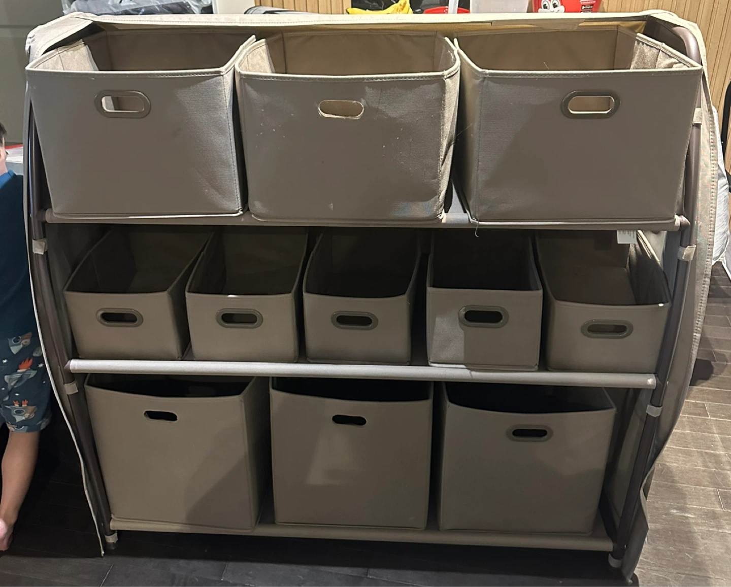 Multi-Bin Fabric Storage Organizer