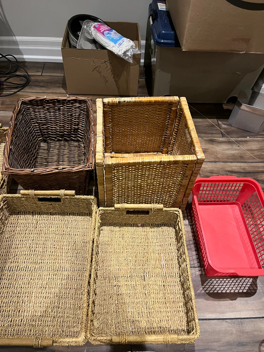 Selling as a LOT! All for $20 . Storage baskets - photo 2