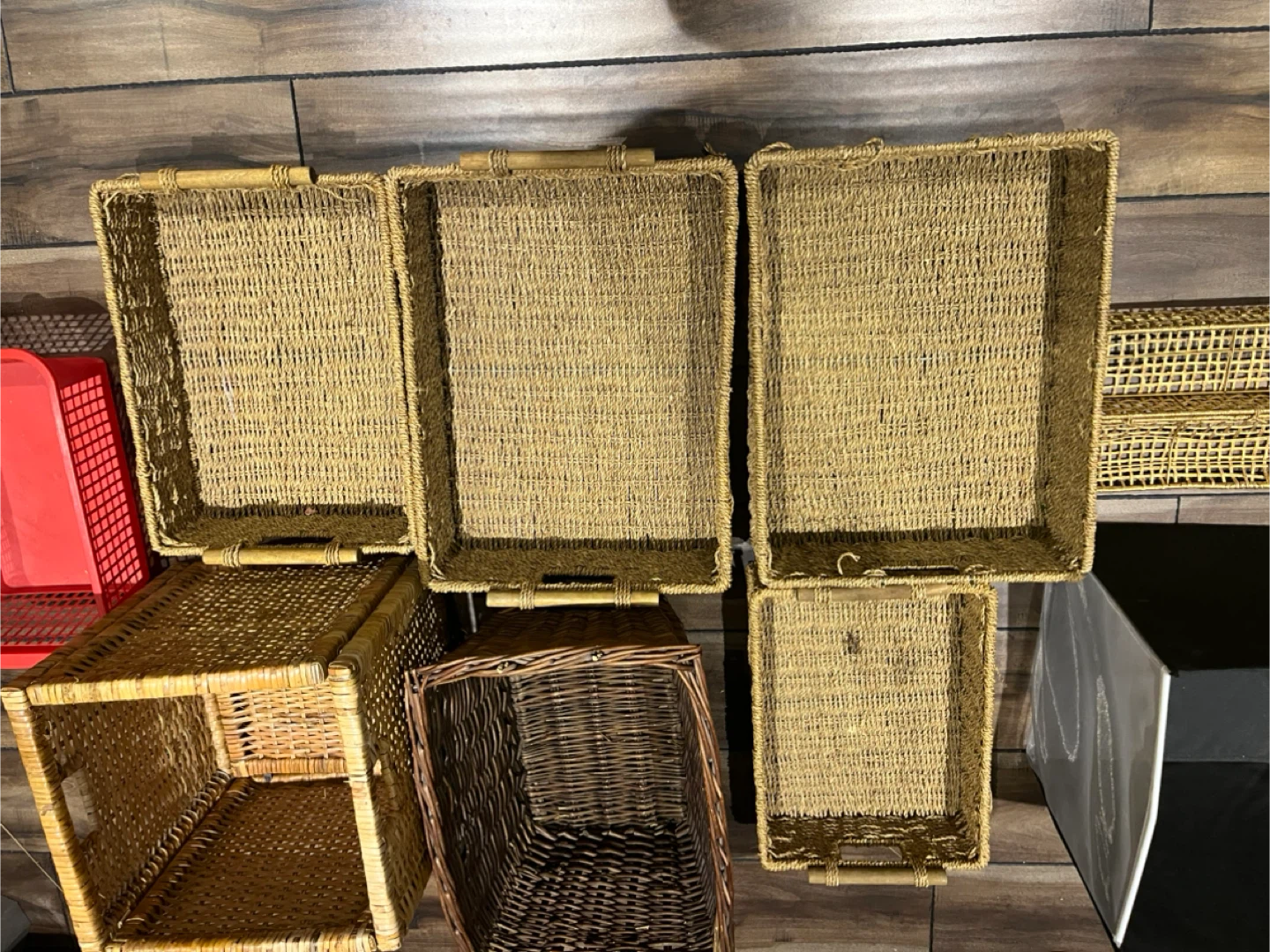 Selling as a LOT! All for $20 . Storage baskets