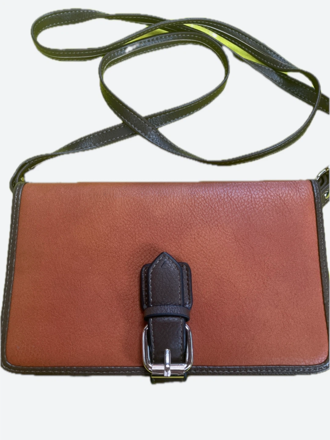 Brown Faux Leather Clutch Wallet