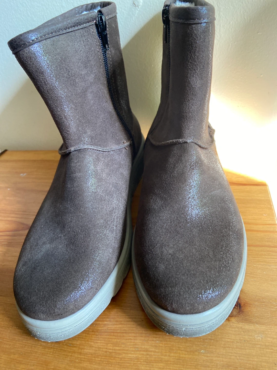 New FLY FLOT Women's Brown Suede Winter Boots Size 39 - photo 5