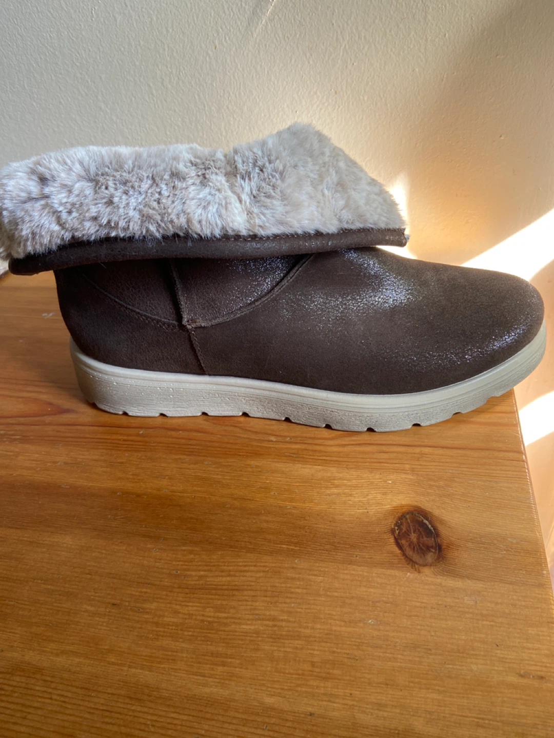 New FLY FLOT Women's Brown Suede Winter Boots Size 39 - photo 4