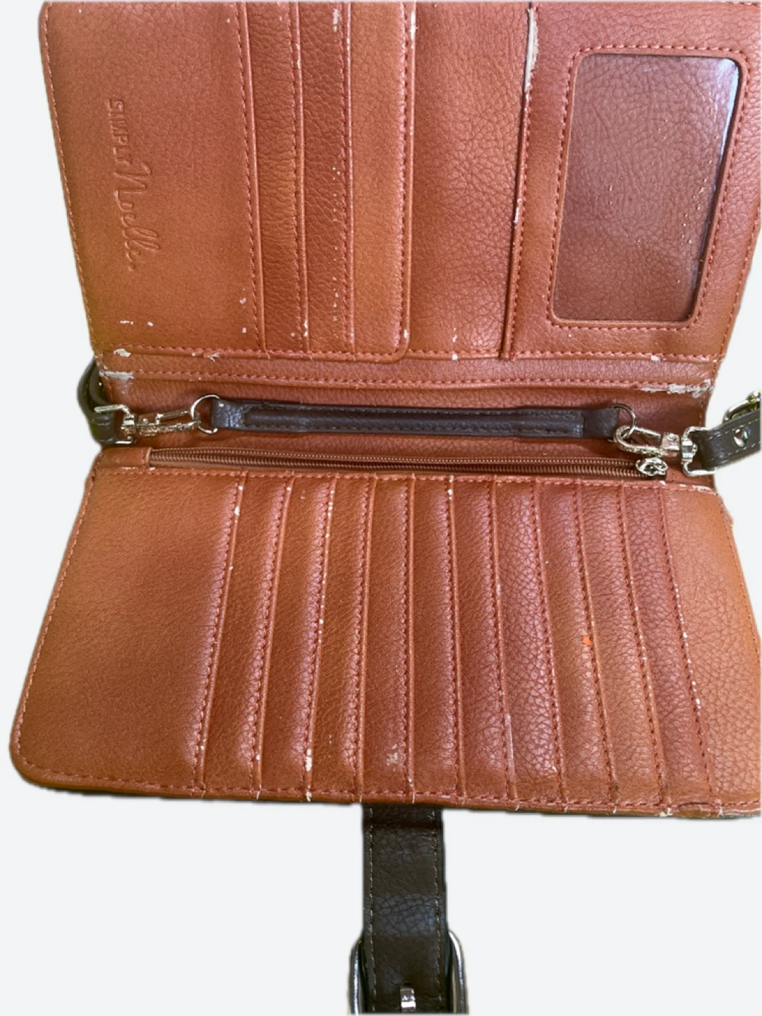 Brown Faux Leather Clutch Wallet - photo 2
