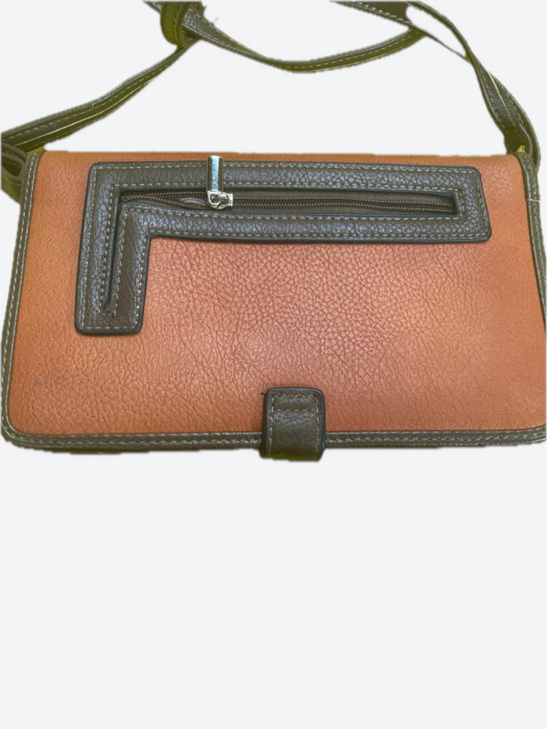 Brown Faux Leather Clutch Wallet - photo 3