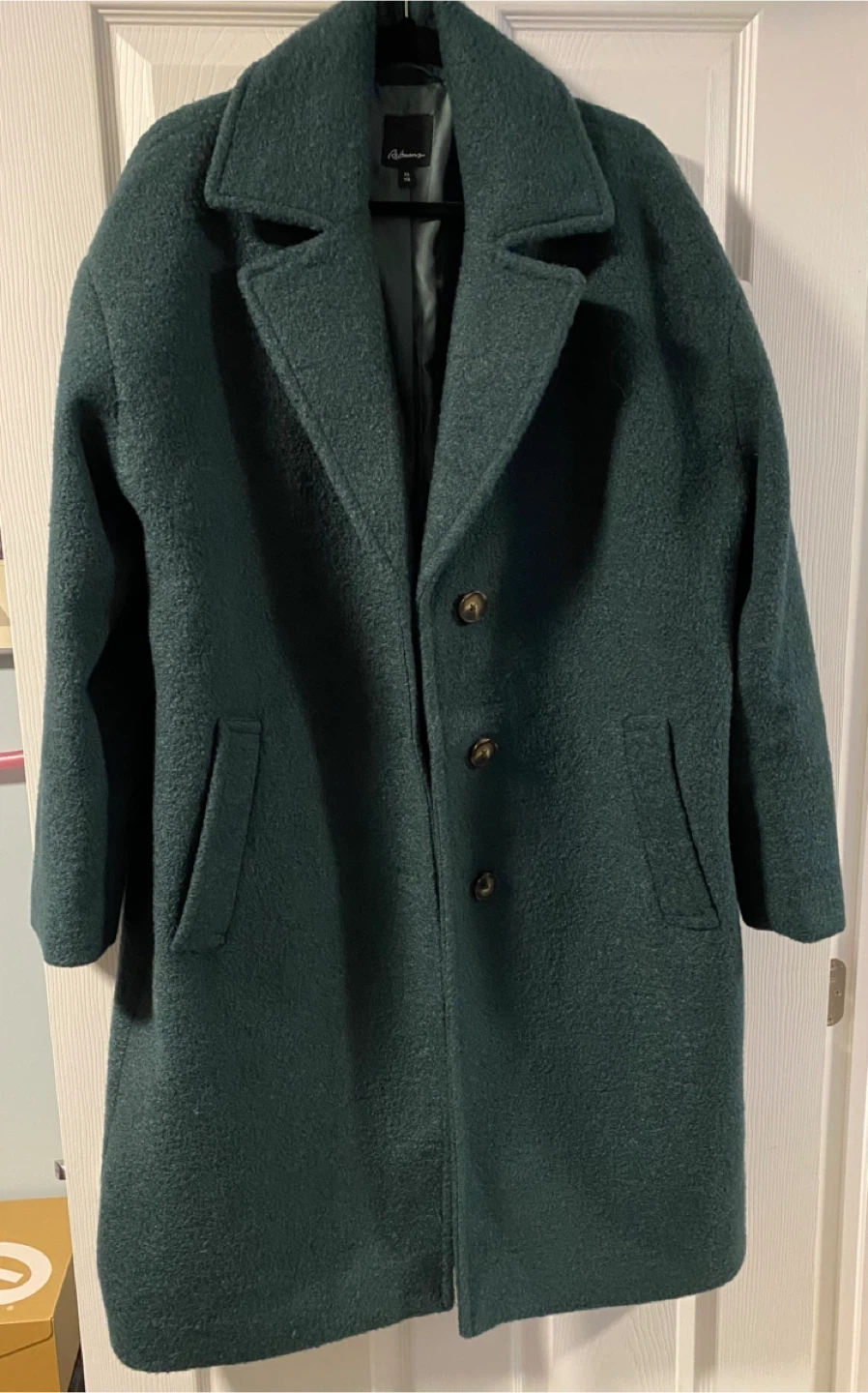 Reitmans Women's Green Wool Blend Coat Size XL - photo 2