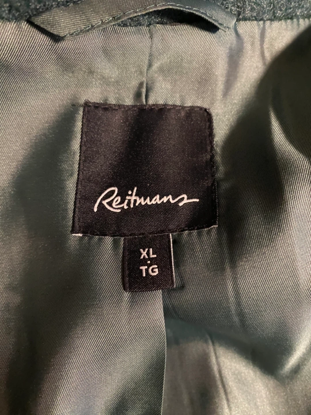 Reitmans Women's Green Wool Blend Coat Size XL - photo 5
