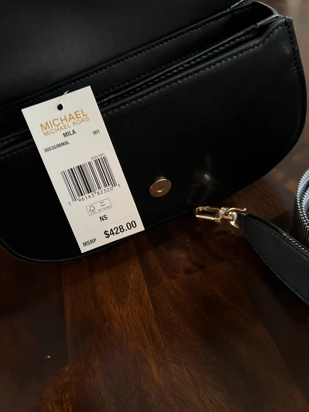 Michael Kors Mila Black Leather Shoulder Bag - photo 4