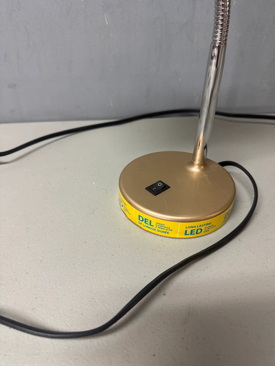 Gold Adjustable Gooseneck LED Desk Lamp - photo 2