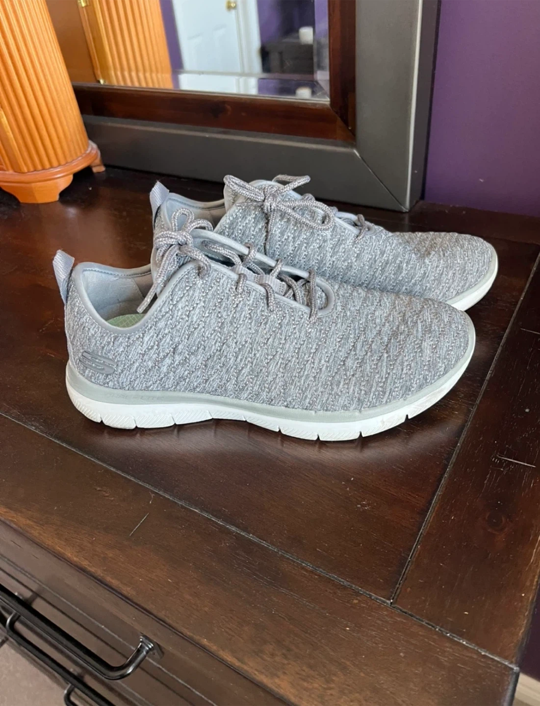 Skechers Women's Grey Running Shoes size 9