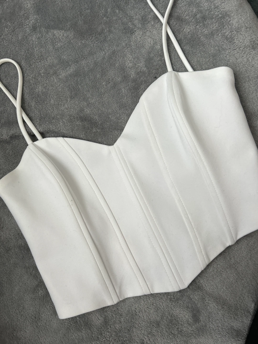 Zara White Corset Top - Size XS