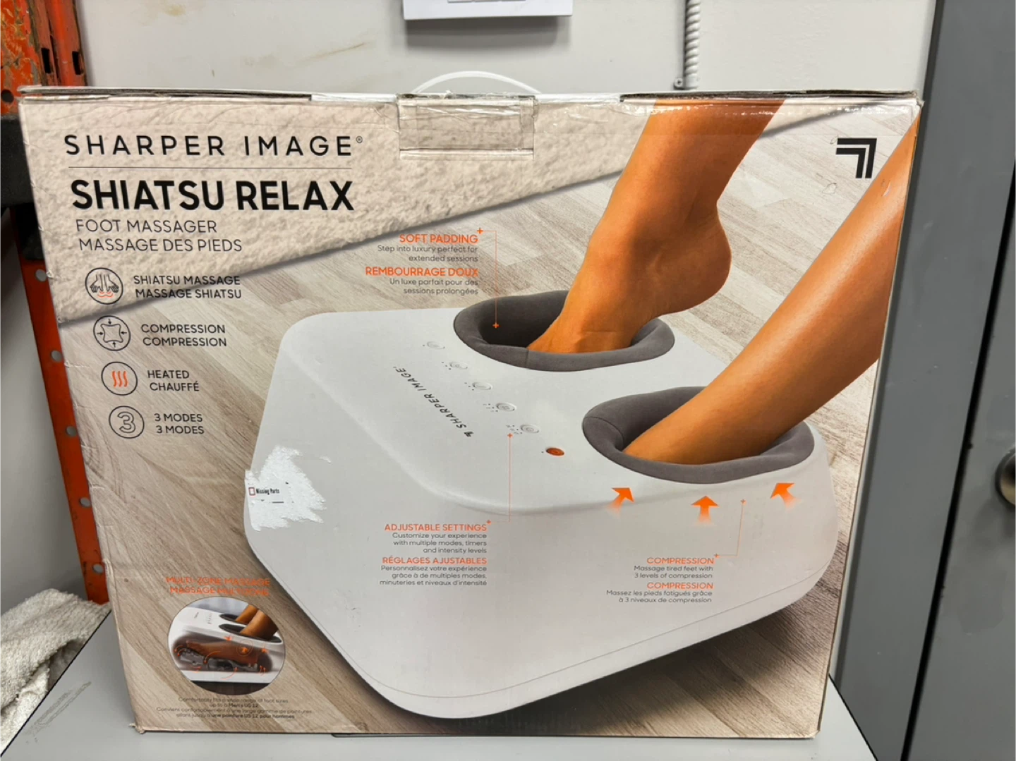 Sharper Image Shiatsu Relax Foot Massager - photo 3