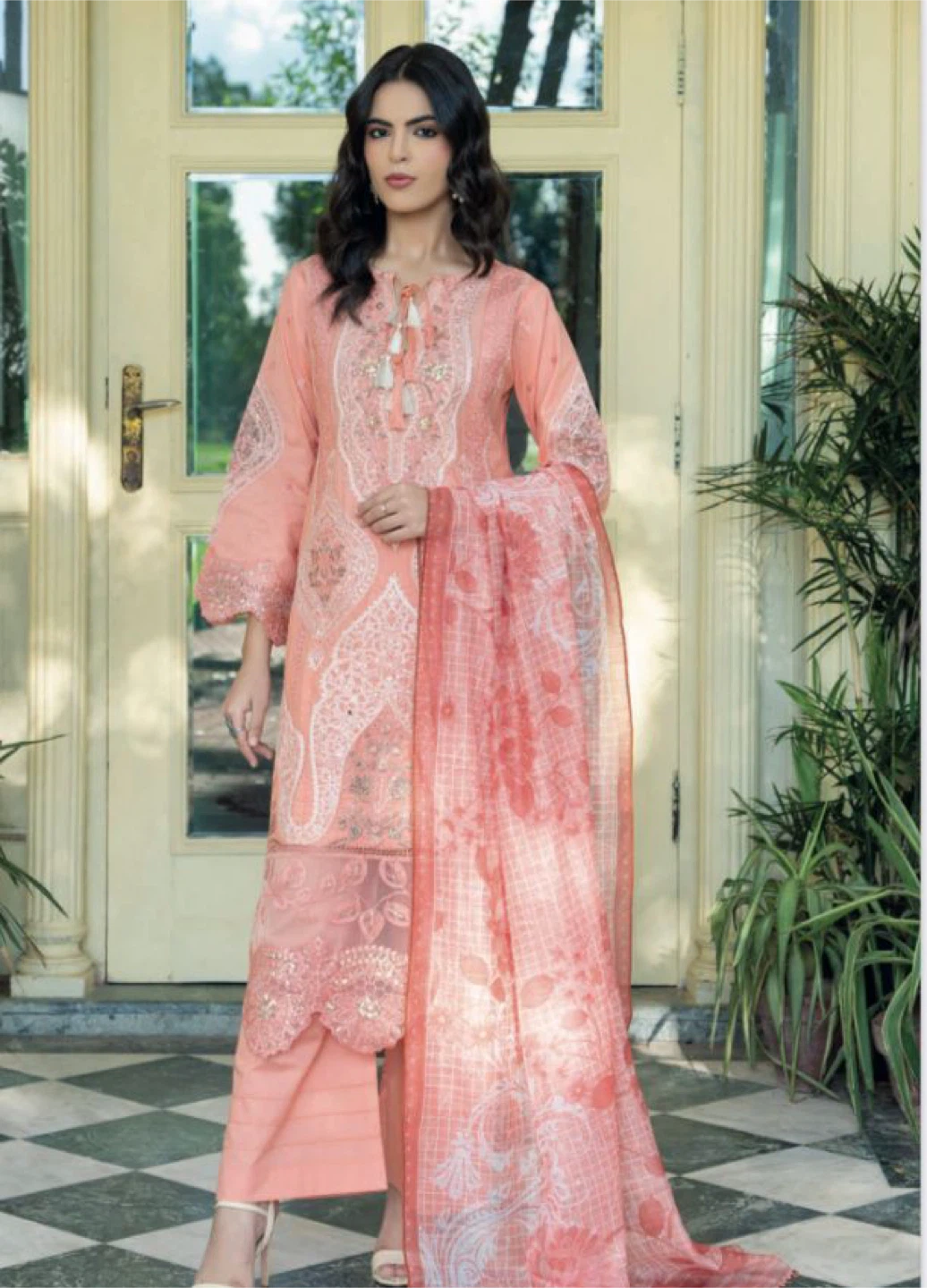 Women's Embroidered 3-Piece Lawn Suit - photo 2