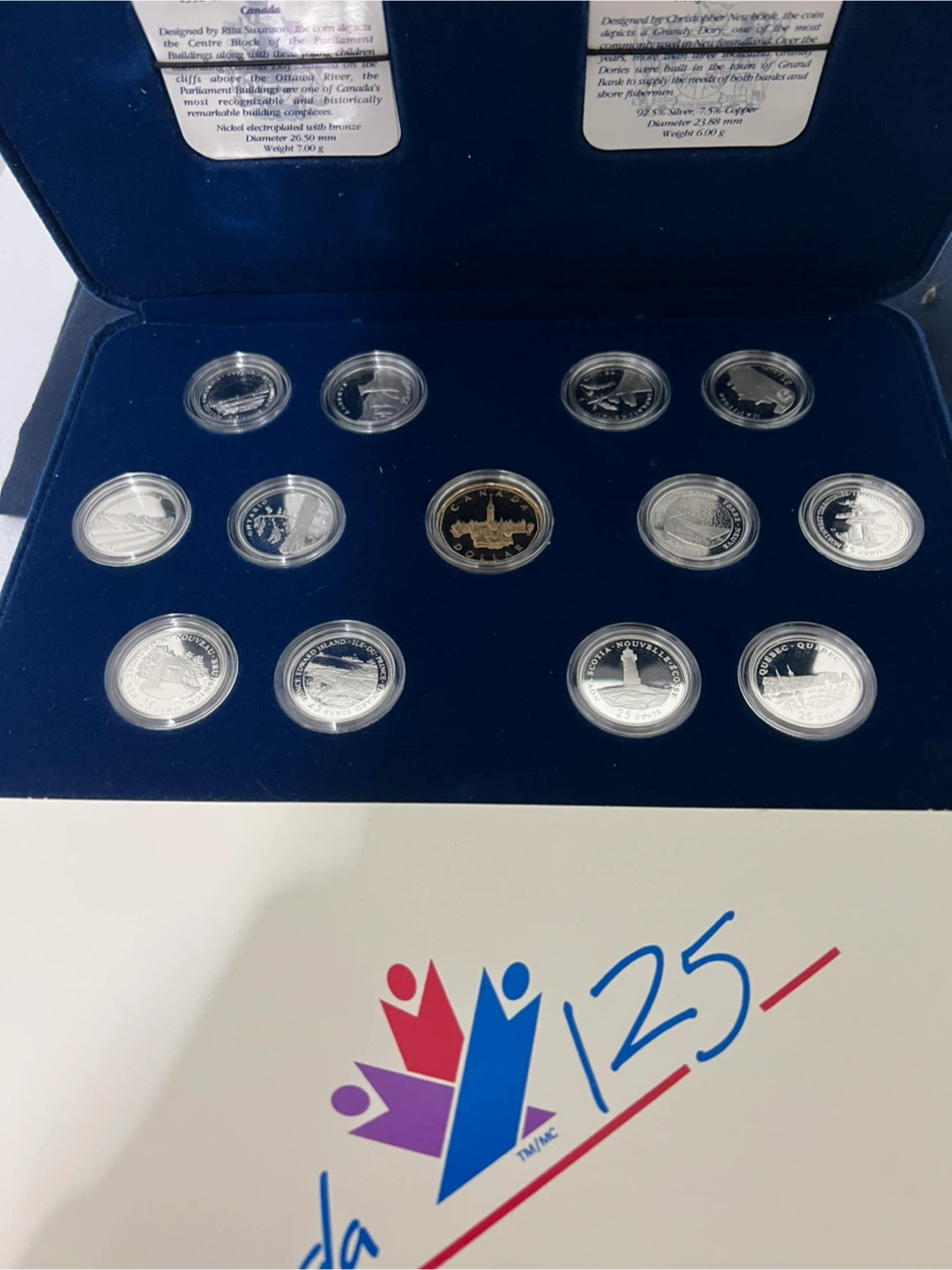 2.14oz Silver Proof set.