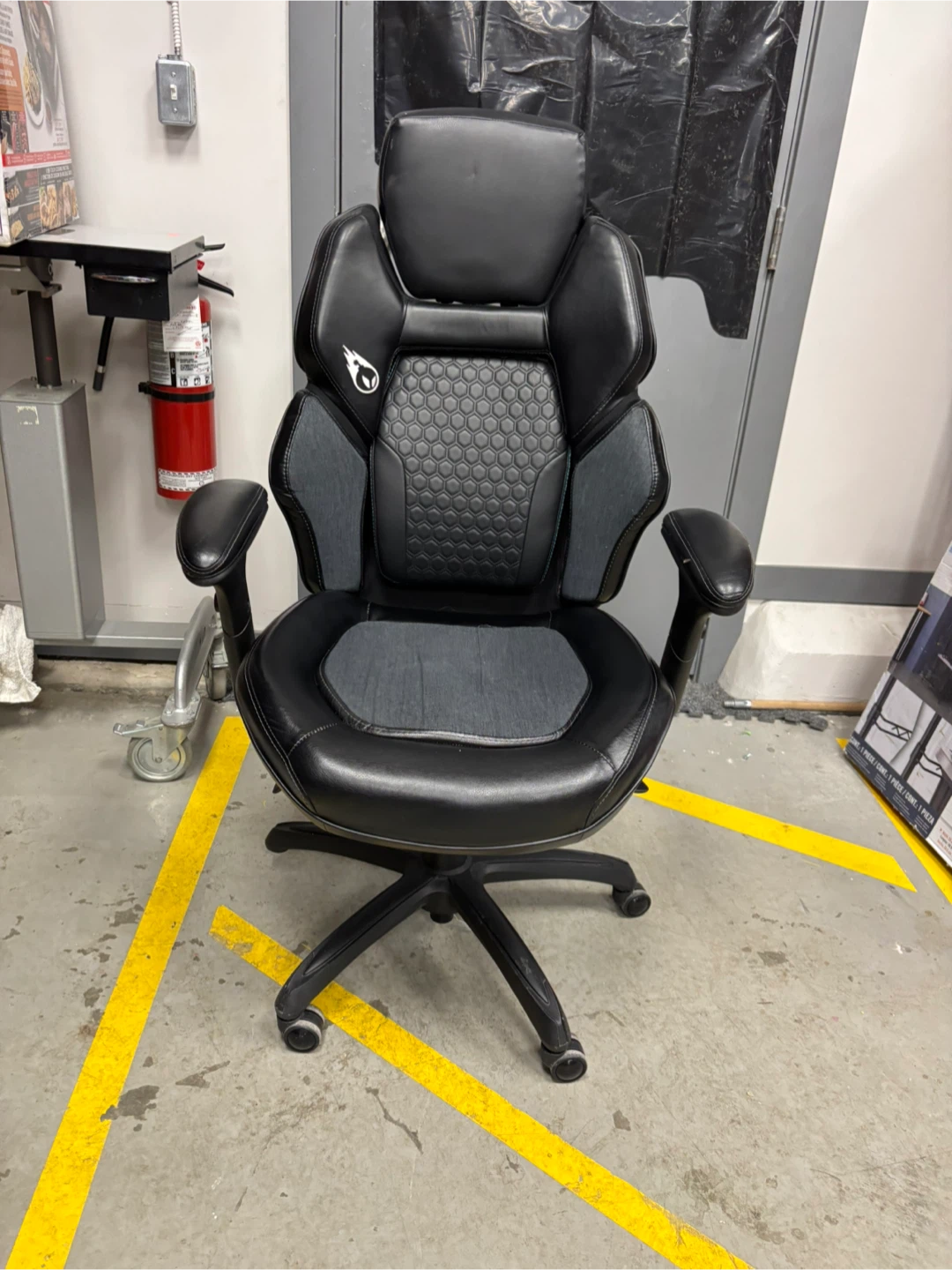 Black Gaming Chair with Lumbar Support - photo 3