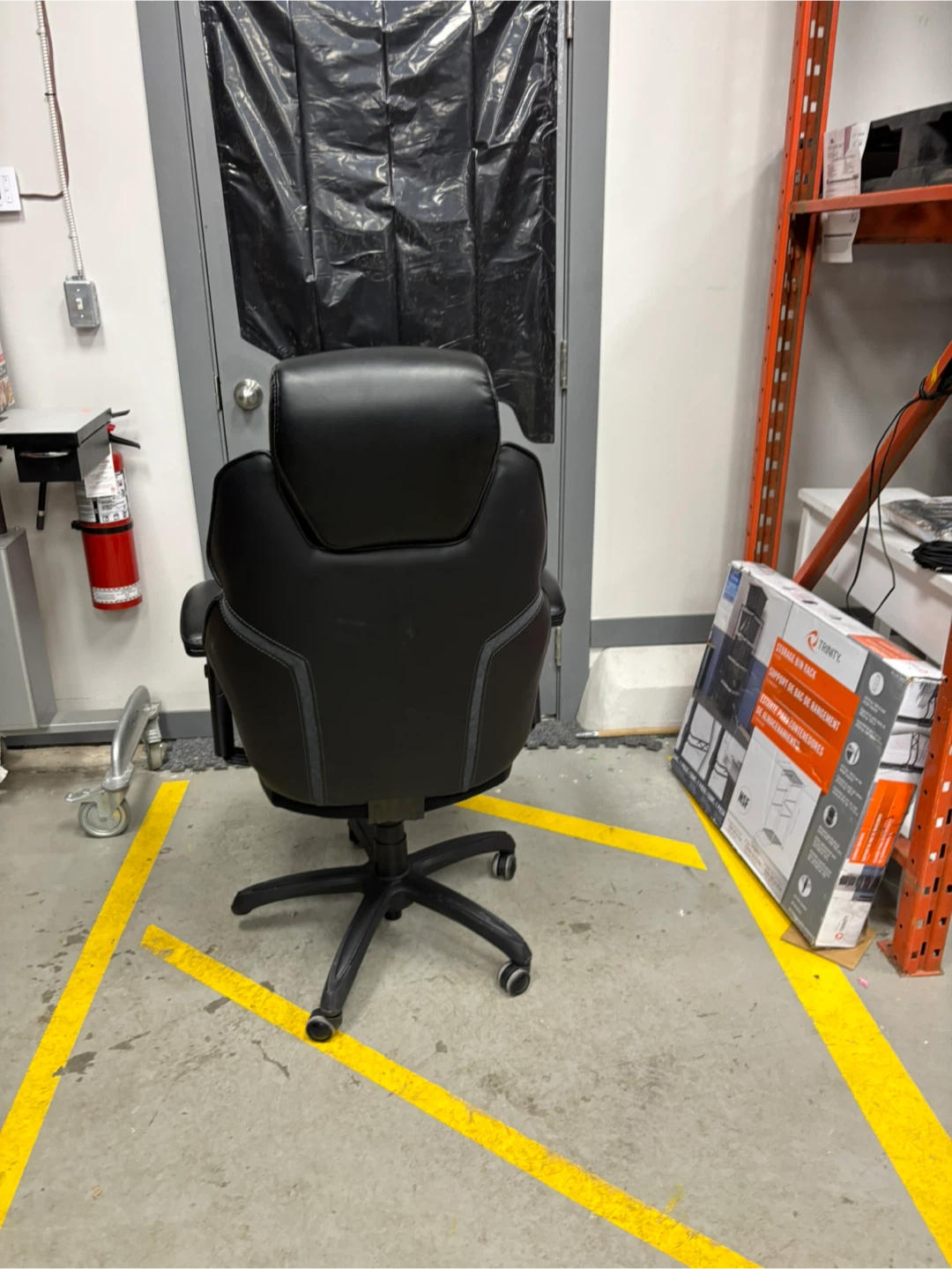 Black Gaming Chair with Lumbar Support - photo 2