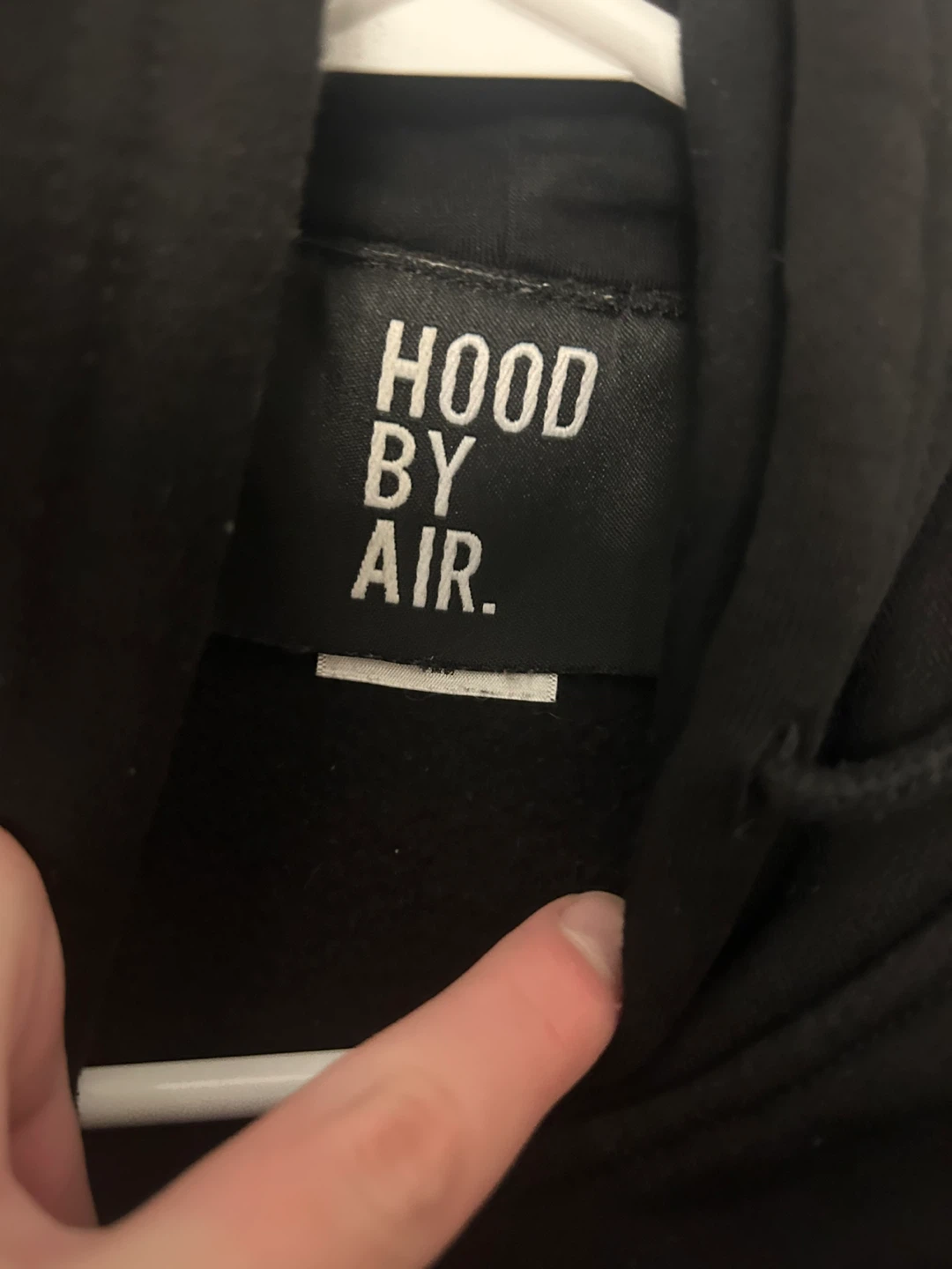 Black Zip-Up Hoodie with Graphic Detail - photo 4