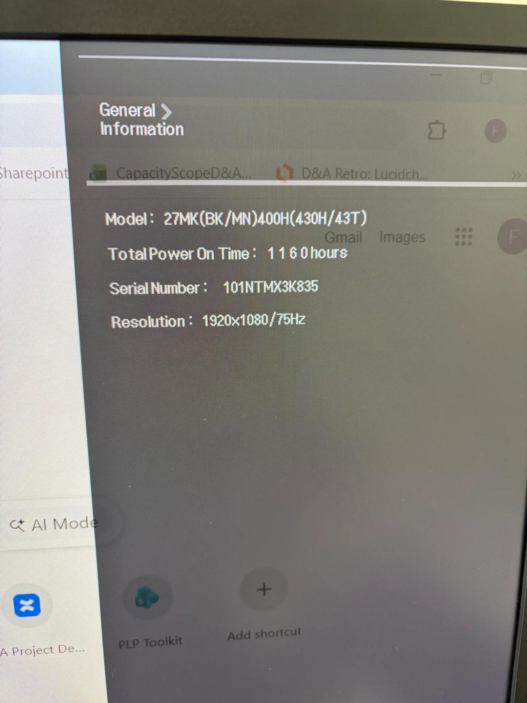 LG 27" Monitor 27MK(BK/MN)400H - photo 2