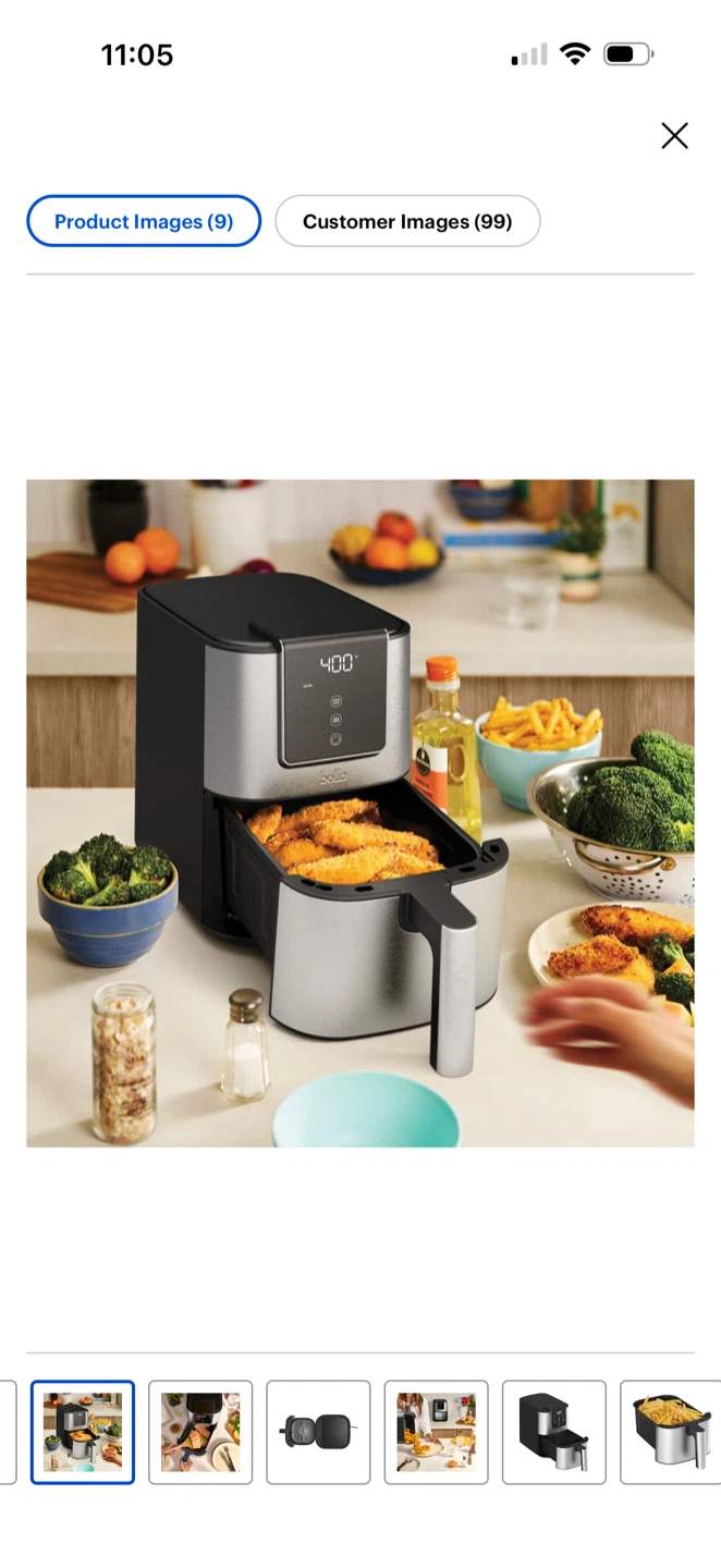 Bella Pro 4qt Slim Air Fryer - photo 2