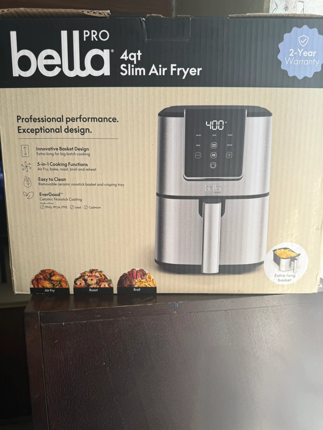 Bella Pro 4qt Slim Air Fryer - photo 4