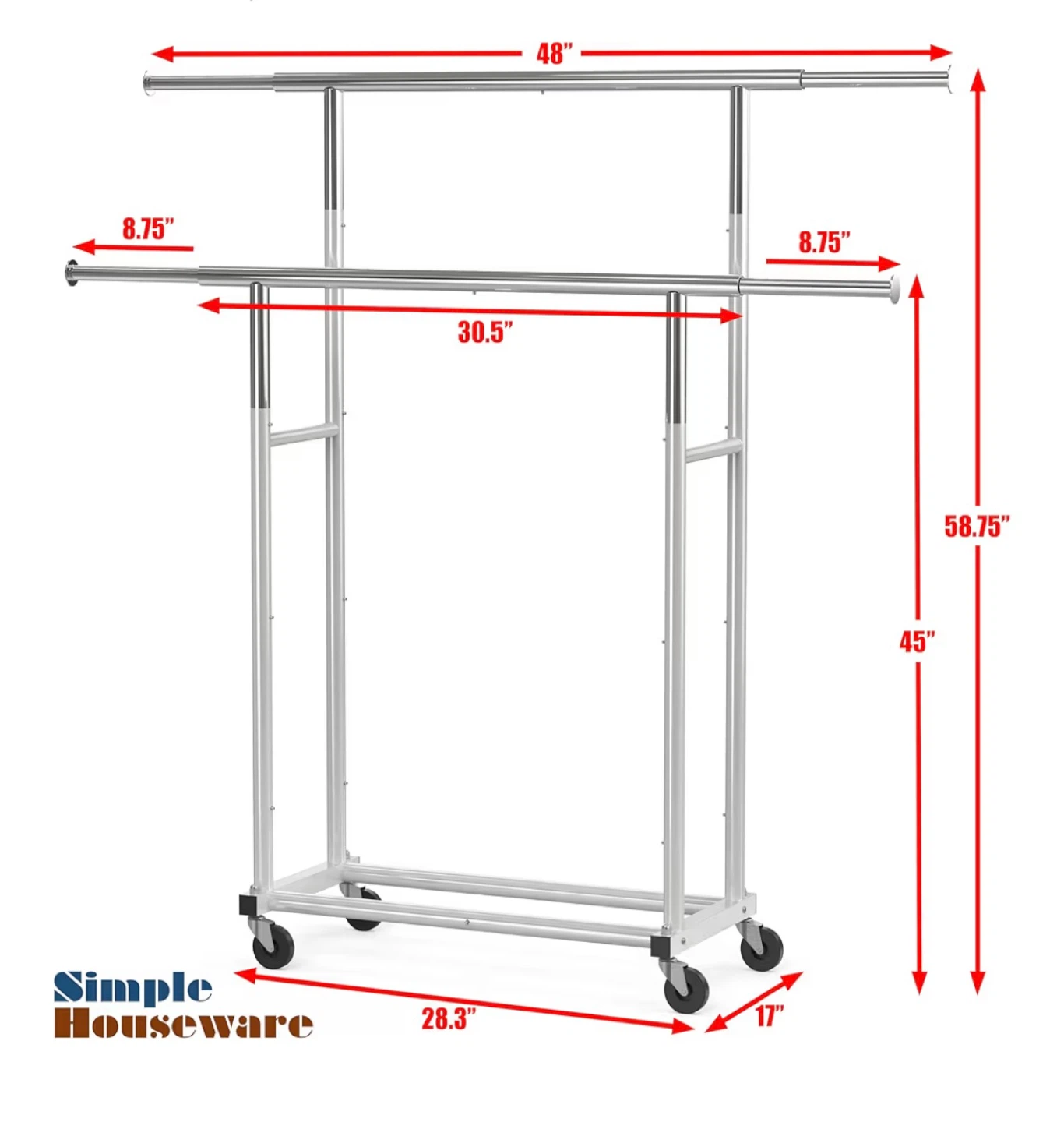 Double Garment Rack