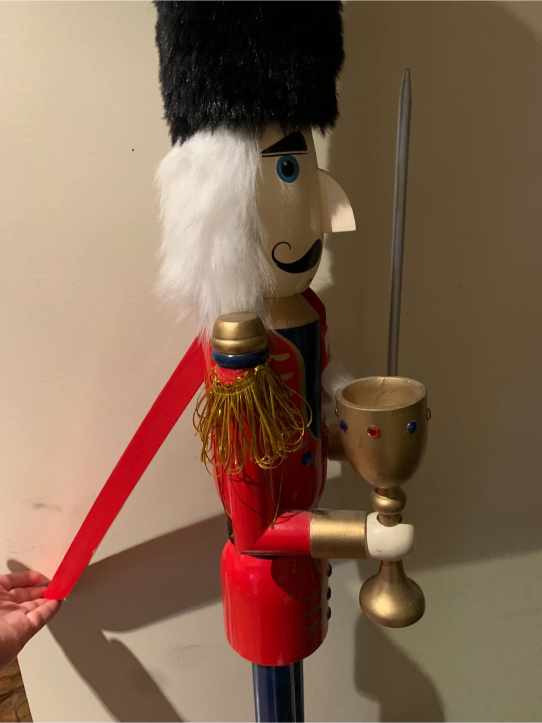 Large Wooden Nutcracker Figure 4 ft - photo 4