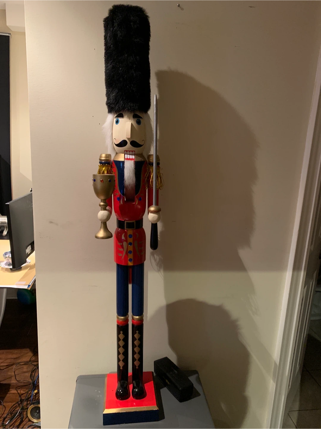 Large Wooden Nutcracker Figure 4 ft