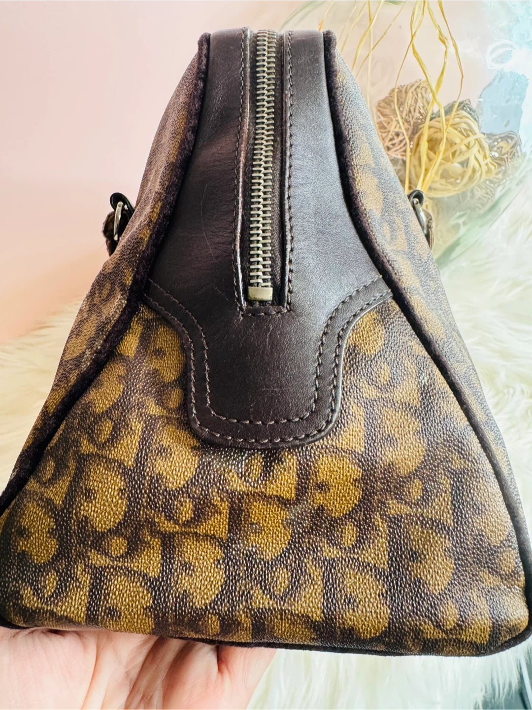 Christian Dior Monogram Canvas Boston Bag - photo 3