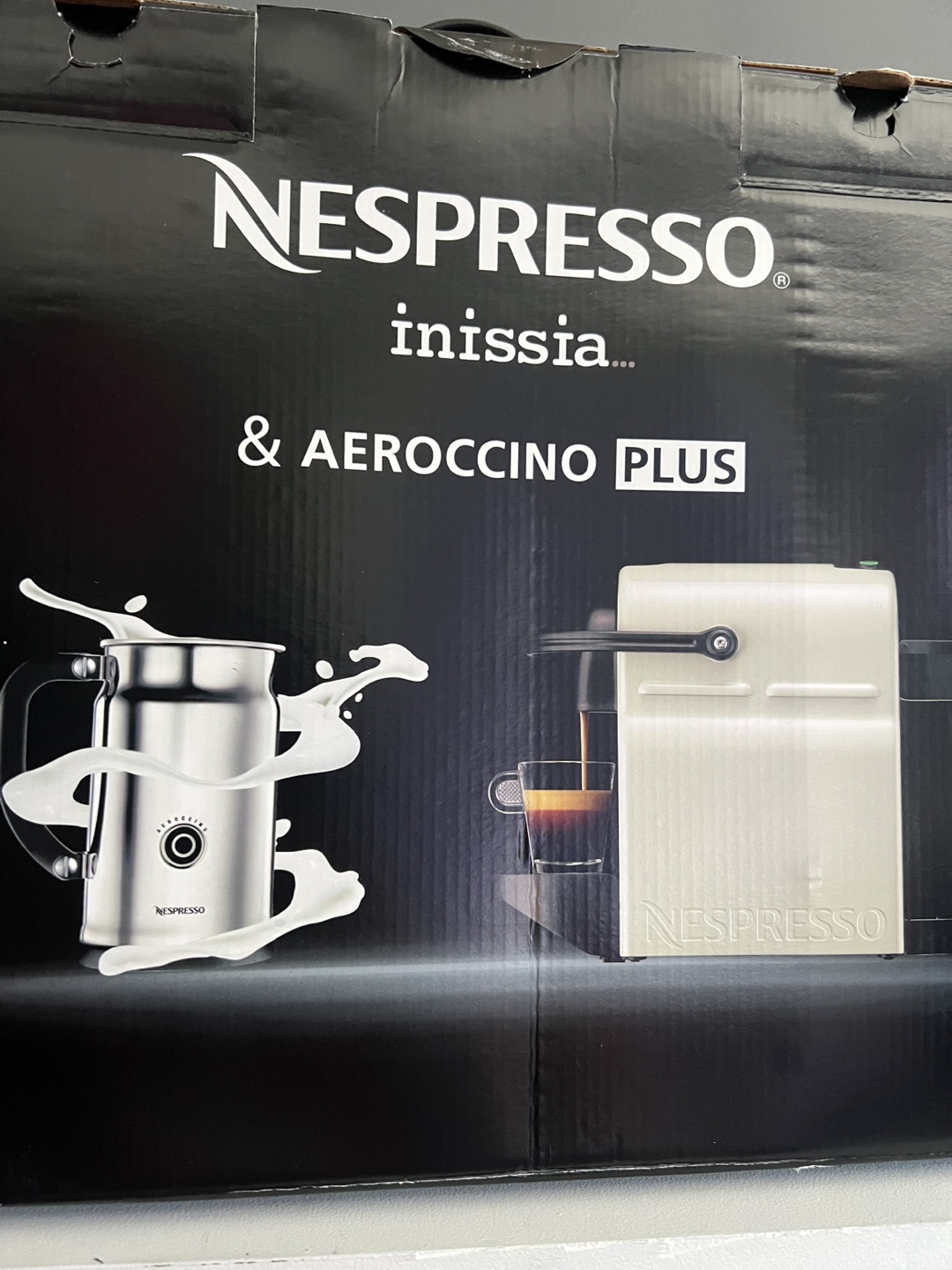 Nespresso Inissia & Aeroccino Plus Coffee Machine Bundle
