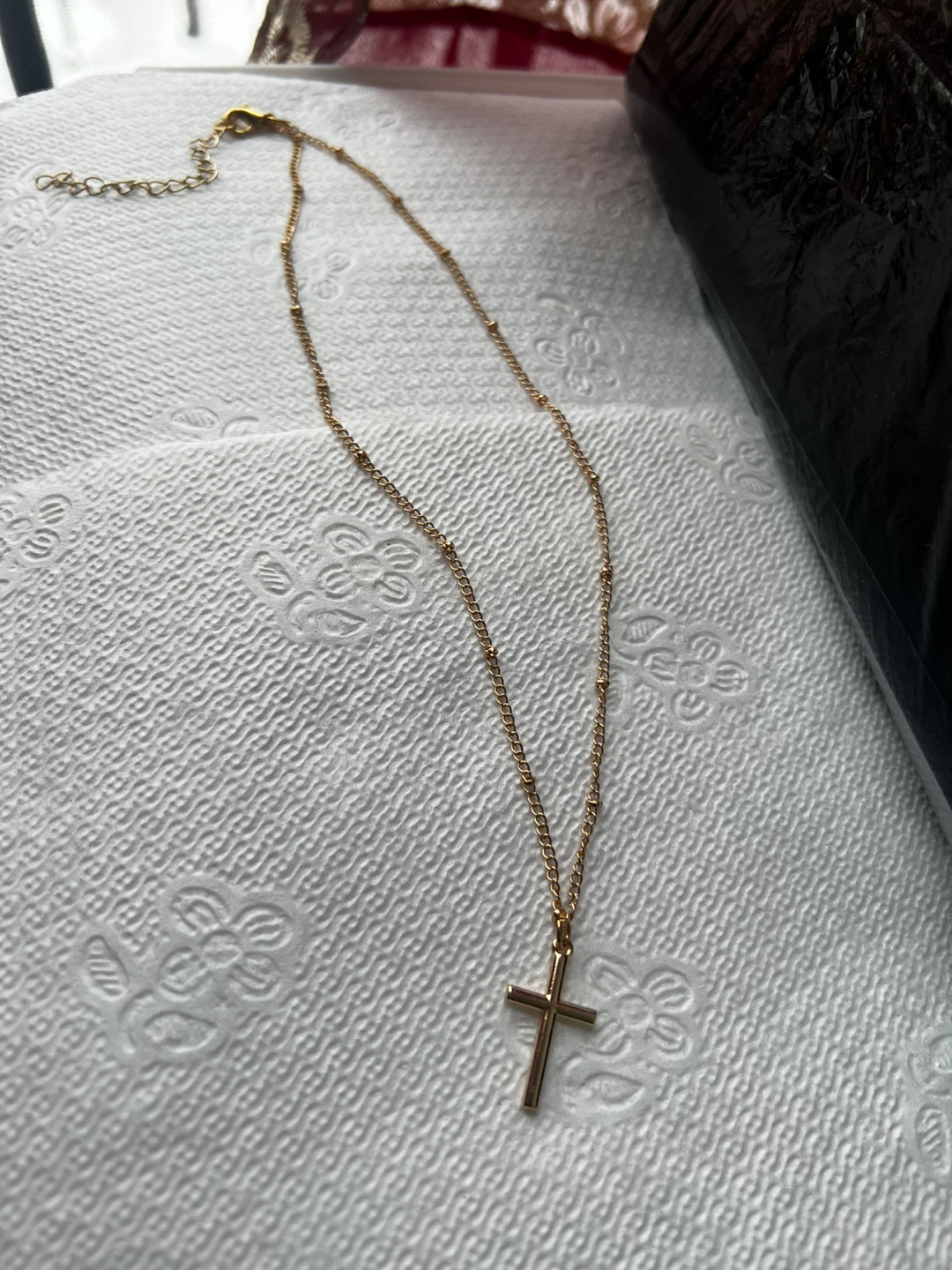Gold Cross Pendant Necklace 🧡 - photo 2