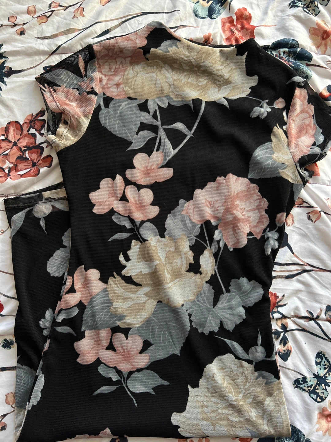 Fashion Nova Floral Mesh Bodycon Dress - photo 3