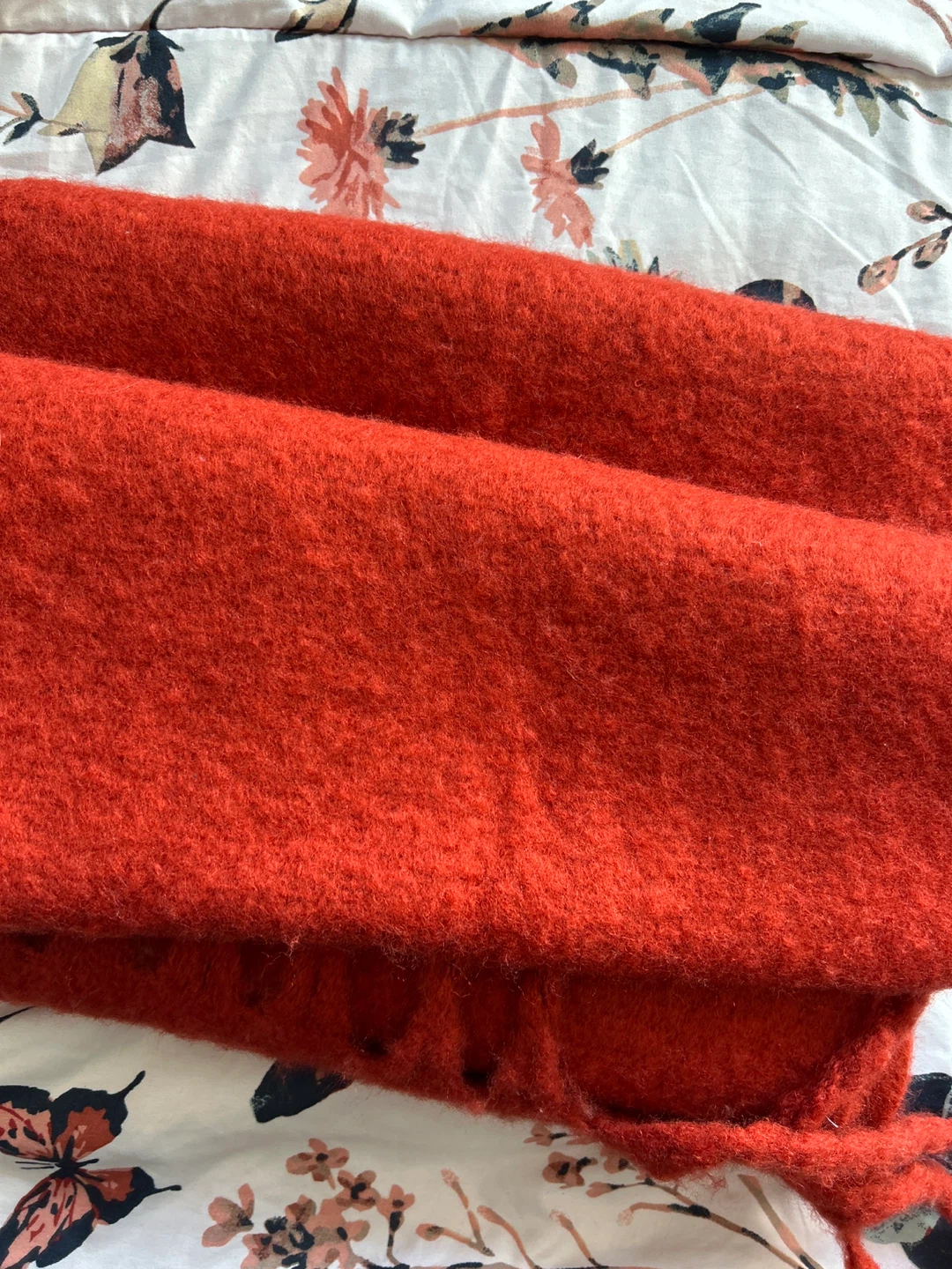 Bright Orange Fringe Scarf - photo 2