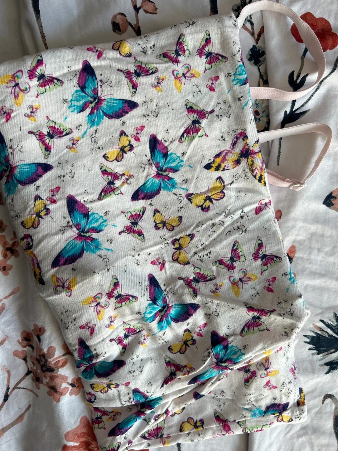 White Butterfly Print Camisole Slip Dress - photo 4