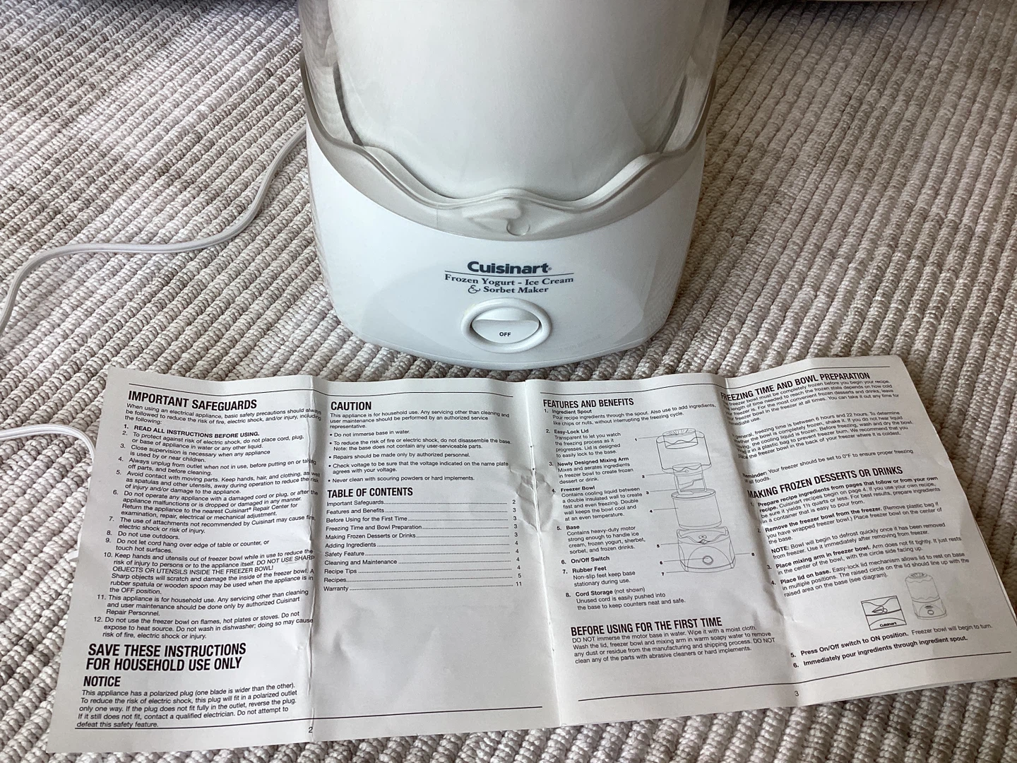 Cuisinart Automatic Frozen Yogurt, Ice Cream & Sorbet Maker - photo 4