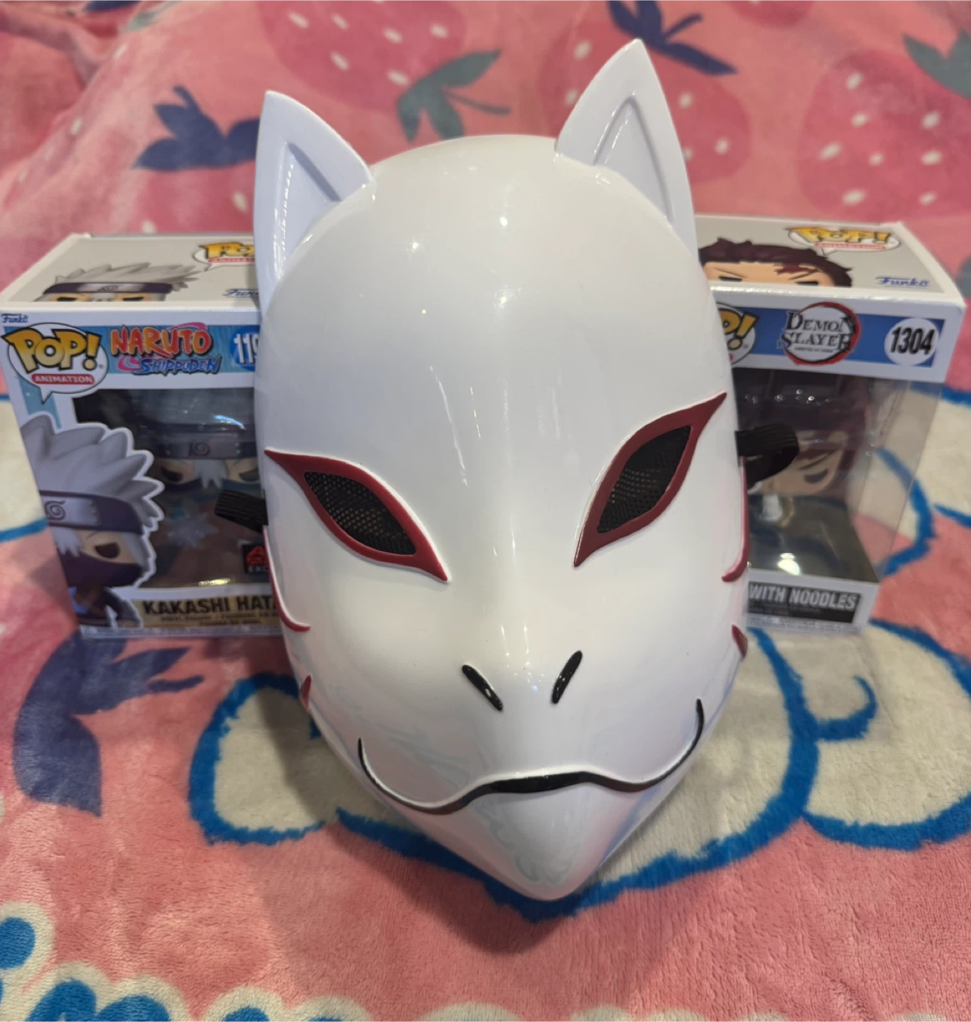 Funko Pop Naruto & Demon Slayer Figures with Anbu fox mask - photo 5