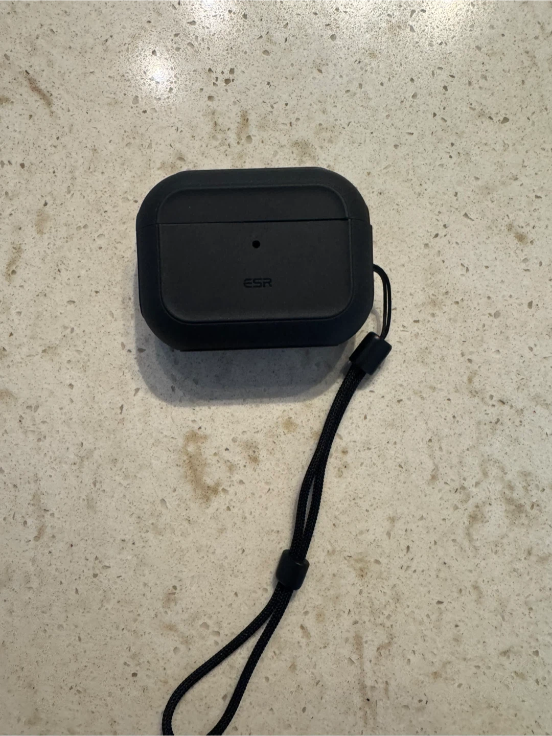 ESR Black Silicone Case for AirPods Pro with Lanyard