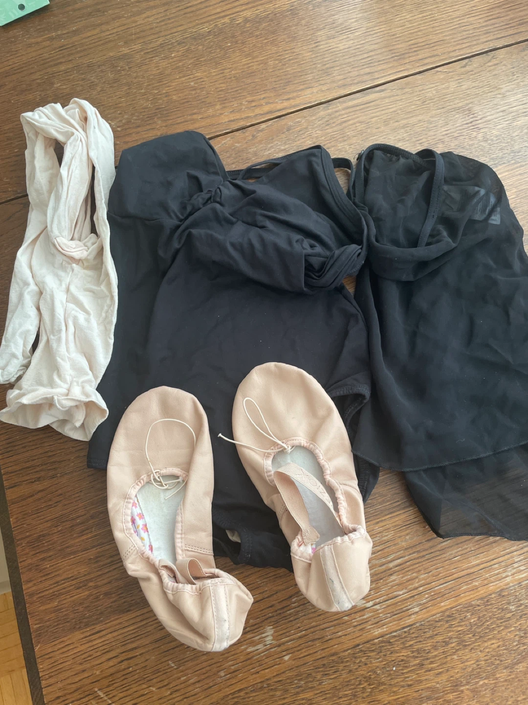 Ballet Dance Outfit Set - Leotard, Tights, Shoes, Skirt