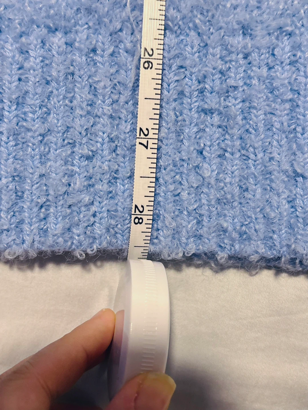 Aerie Light Blue Fuzzy V-Neck Sweater 🧡 - photo 2