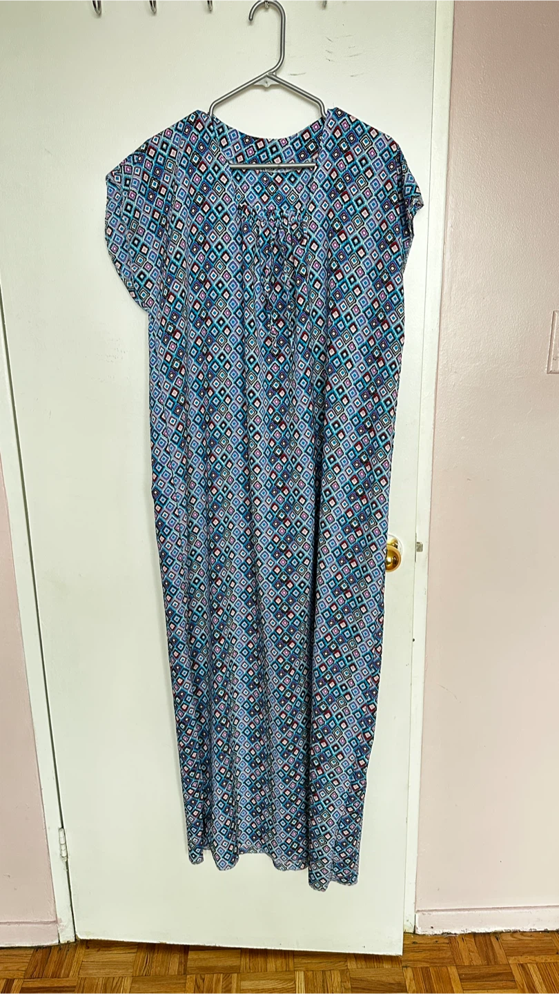 Vibrant Geometric Maxi Lounger / House Dress