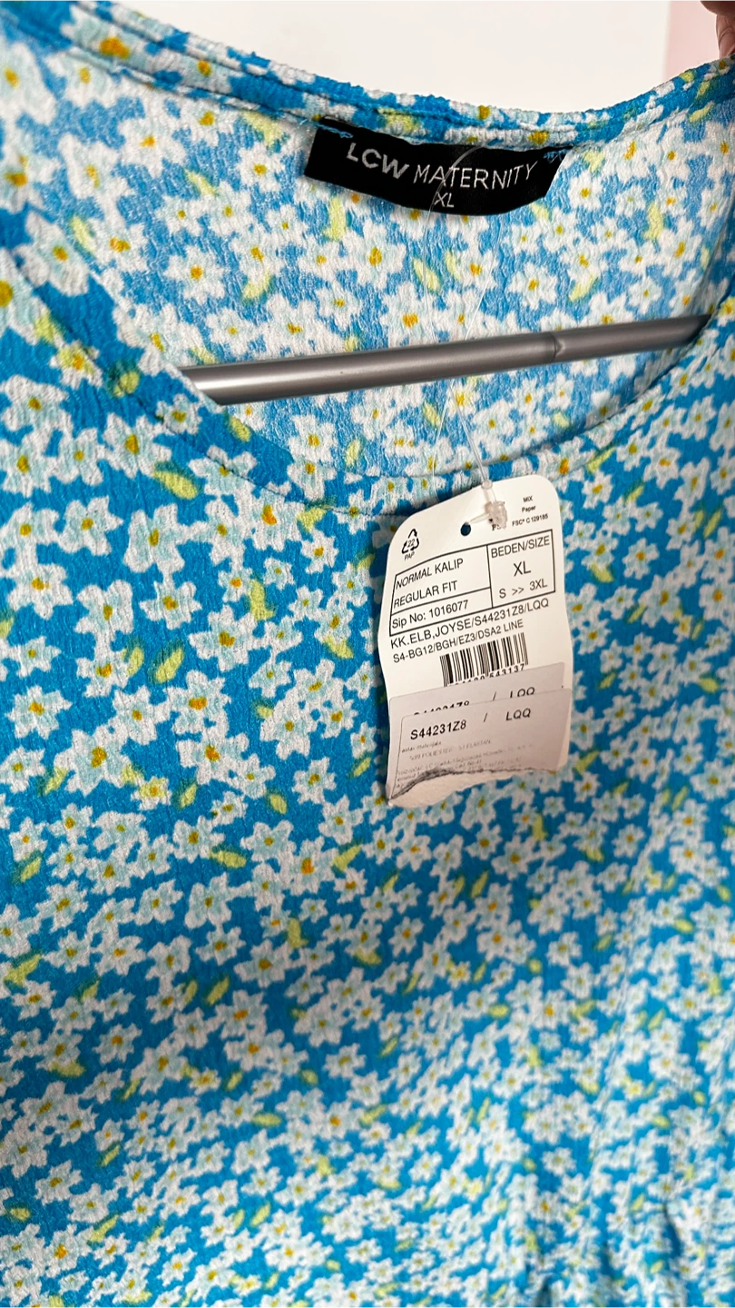 NWT LCW Maternity Floral Mini Dress Size XL - photo 4