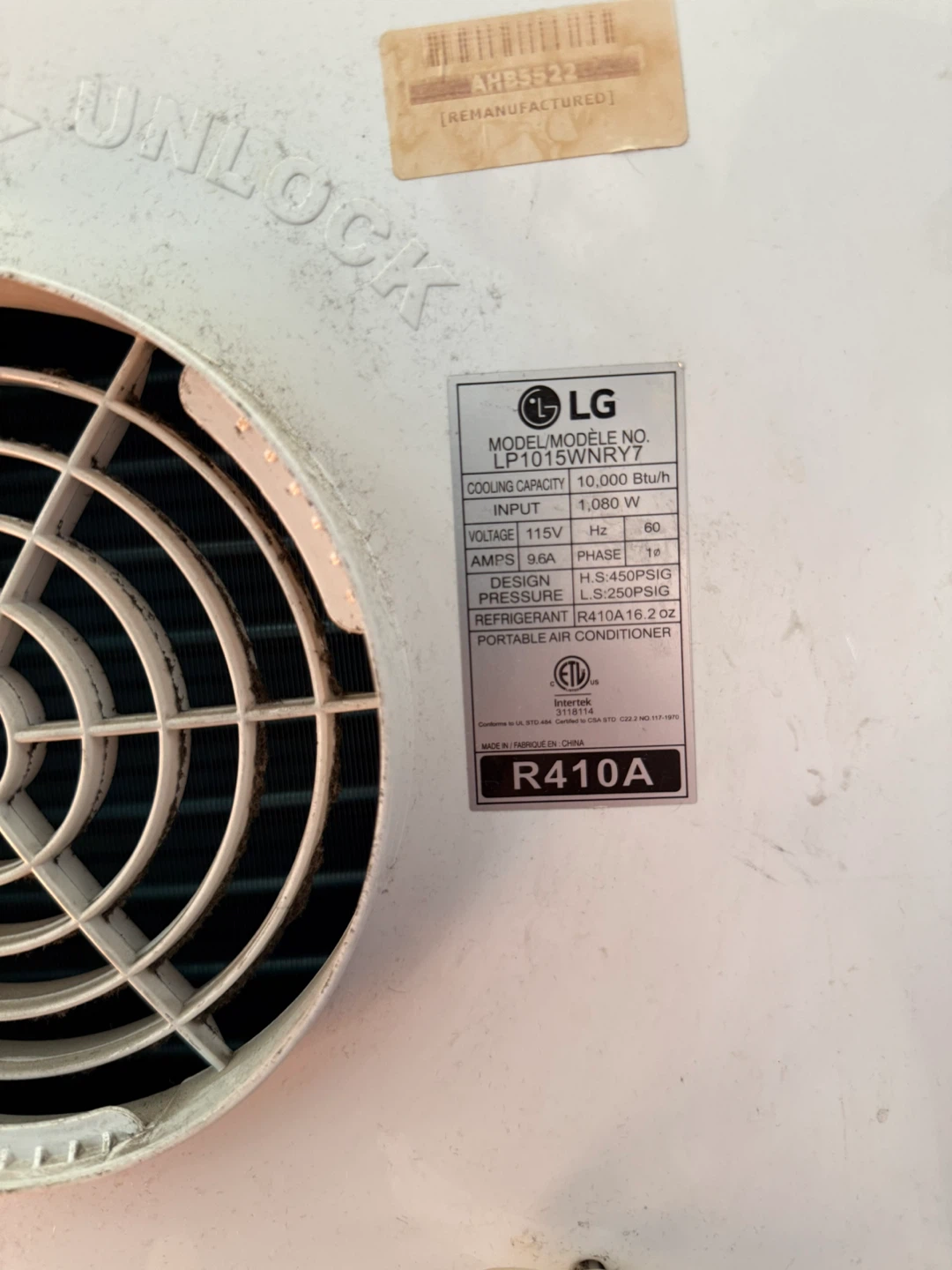 LG Portable Air Conditioner  , Been Bag , Fans - photo 4