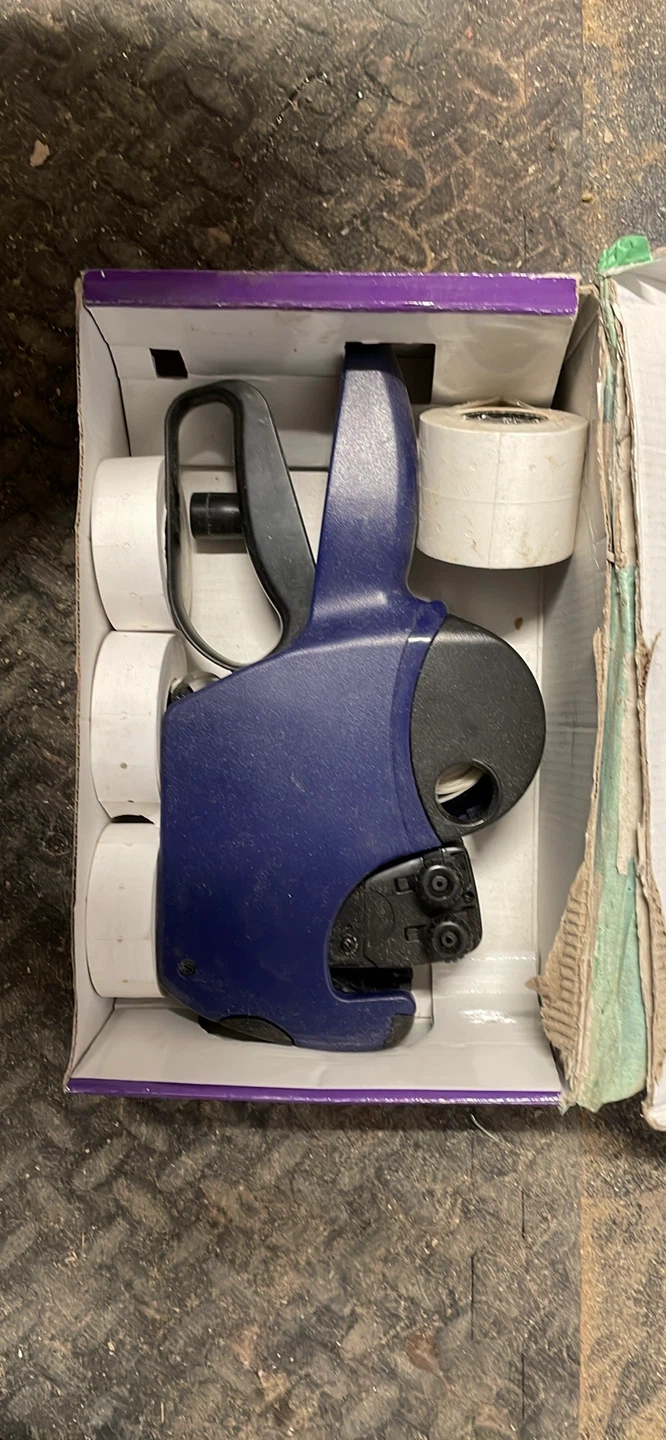 Blue Price Tagging Gun with Extra Labels